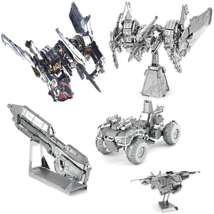 Colorful 3D Metal Puzzle Assault Rifle Guardian Mantis Mecha Model Pelican Assembling Toy Puzzle Box for Adults Jigsaw Puzzle