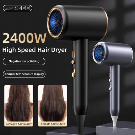 Professional Hair Dryer Hot Cold Wind Air Brush Hairdryer Negative Lonic Blow Dryer Strong PowerDryer Salon Tool 2000W 5th Gear
