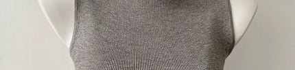 Korean Sle Knitted Vest Women's Base Layer Tank Top Svel f High Collar Spring Autumn Winter Inner And Outer Wear