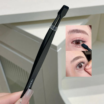 Stainless Steel Lower False Eyelashes Tweezer Lashes Extension Hair Removal Tweezers DIY Eyelashes Applicator Makeup Tools