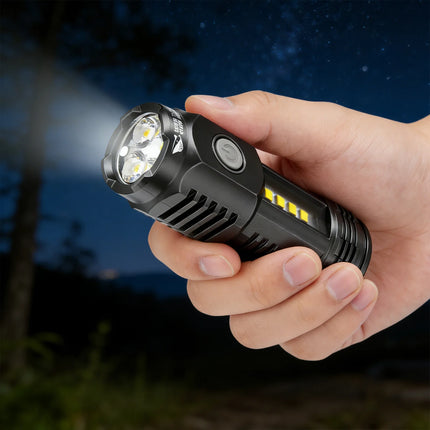 Mini Outdoor Flashlight With 3-Level Brightness Protable Hiking Camping Handheld Flashlights