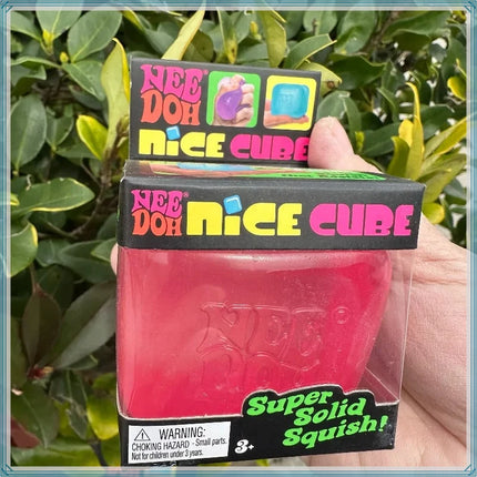 Schylling Needoh Nice Cube Sensory Stress Reliever Fidget Tool for Anxiety &Focus Desk for Adults & Anti-Anxiety Squeeze Kids