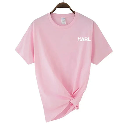 Fashion Casual Brand Karls T Shirt Men Women Cotton Short Sleeve O-neck Tshirt Men's Women's Summer Top Tee Shirt