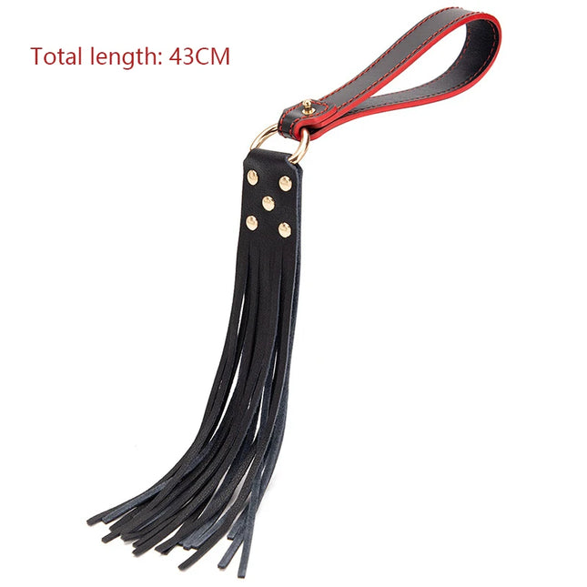 Genuine Leather BDSM Restraint Kit with Adjustable Collar Handcuffs Blindfold Intimate Couple Toys Set