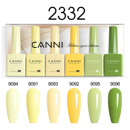 6pcs/kit CANNI TPO FREE HEMA FREE Halloween Nails Color Set Dark Red Semi Permanent Soak off UV LED Gel Varnish Christmas Gift