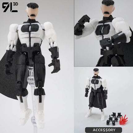 9L3D Printed Indomitable Hero Tech Jacker Lucky13 Action Figure Dummy13 Multi-Jointed Collectible Model Toy T13 Birthday Present