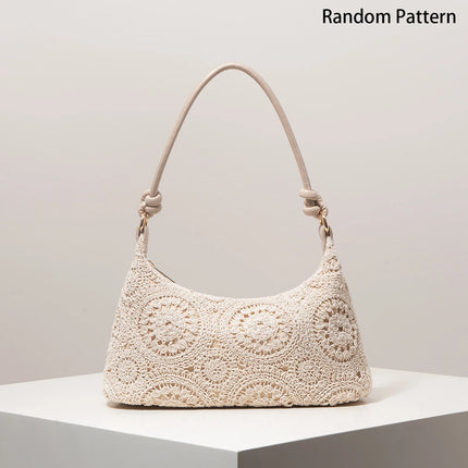 Shoulder Bag,Floral Pop,Boho,Summer Beach Bag,Travel Essential,Cruise Essential,Vacation Outfits Women,Elegante,Random Pattern