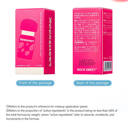 Rock Sweet Liquid blusher Rouge Vitality Pink Blush Brightening Plumping Color for the Face Hot Selling Beauty Product