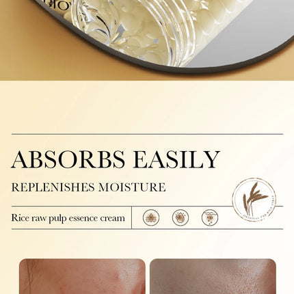 BIOAOUA Rice deep Moisturizing Essence Cream brightning hydrating face cream firming Rejuvenating Cream skin care for women