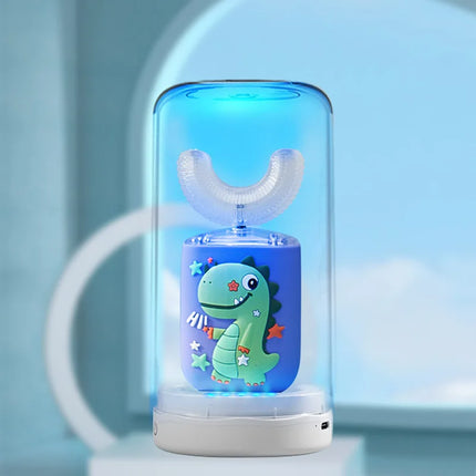 Automatic Children's Cartoon Electric Toothbrush U Type for Kids 360Degrees Sonic Toothbrush Rechargeable Smart Timer Waterproof