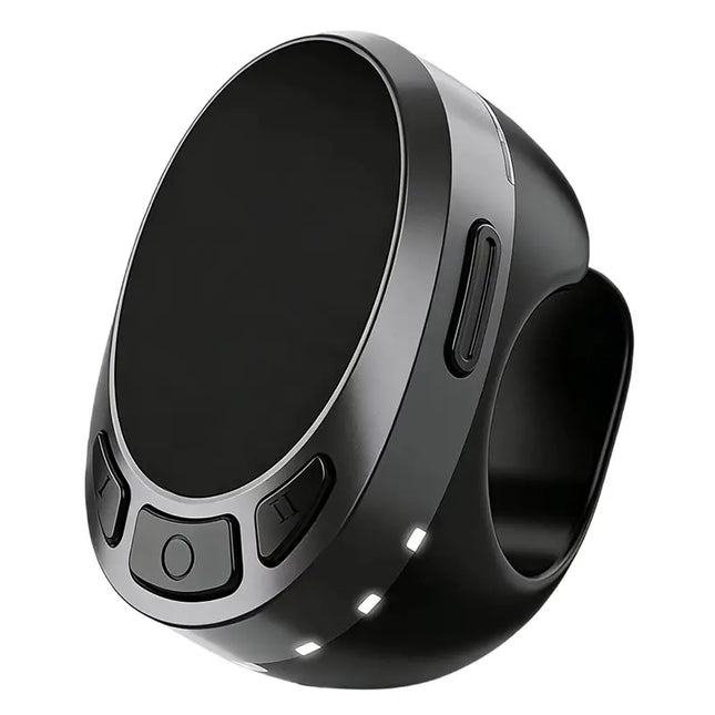 Bluetooth Remote Control Air Mouse Touch And Button Operation Functionality For Selfies, Video Scrolling, Ring Band