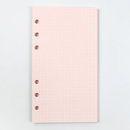 2026 40Sheet Kawaii A5 A6 Loose Leaf Notebook Refill Spiral Binder Index Paper Inner Pages Daily Planner Line Grid Blank Agenda