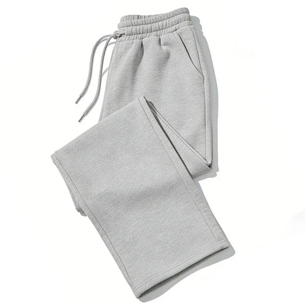 Mens Sweatpants Straight Fit Joggers for Sports and Streetwear Loose Oversized Casual Pant Drawstring Multi-pocket Men Long Pant
