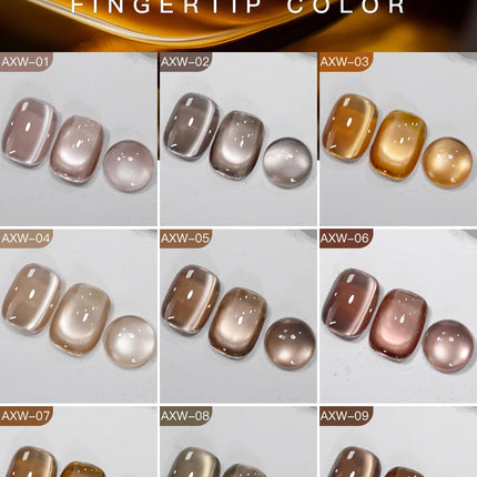 AS 15ml Luxury Coffee Cat Nail Gel Polish Tpo Free Soak Off UV LED Dark Brown Cat Eye Manicure Gel Polish Nail Art Varnish Gel