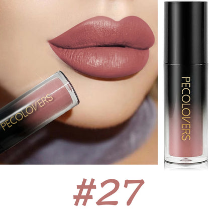 Velvet Matte Lipstick Sexy Red Lip Gloss Waterproof Long Lasting Easy Coloring Non-fading Non-stick Cup Liquid Lip Stick