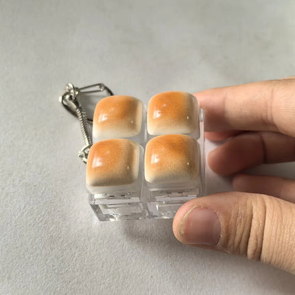 Simulation Soufflé Fiddy Squeeze Toy Pressure Relief Cream Blaster Squishy Fingertip Toy Relieving Strawberry Slow Rebound Toy