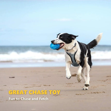 Squeaky Dog Toys for Aggressive Chewers: Rubber Puppy Chew Ball with Squeaker, Almost Indestructible and Durable Pet Toy