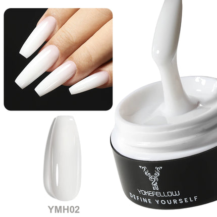 NEW YOKEFELLOW Builder Gel Nail Polish 15g Jelly Blue Hard Gel HEMA TPO Free Extension Gel Colorful Builer Varnish For Nail DIY