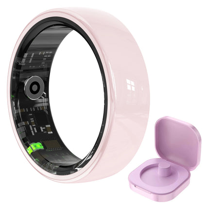 R12 Smart Ring Men Women Gesture Control Health and Sleep Monitor Multi Sport Mode 5ATM Waterproof Smart Ring with Charging Case