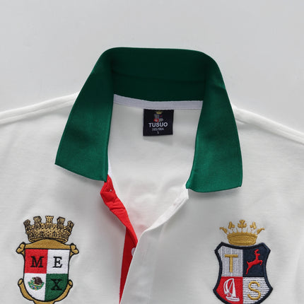 Men's Polo Shirt Mexico Independence Day Christmas Day Cotton Embroidery Stitching Color Classic Fashion Original Design Cotton