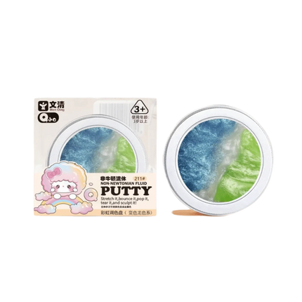 Crystal Clear Non-newtonian Liquid Clay Colorful Non-Toxic Non Stick Hand Crystal Mud Transparent Elastic Crystal Bouncy Slime