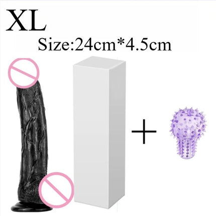 Realistic Dildo, Powerful Suction Cups for G-spot Stimulation and Anal Play,Ultra Soft Lifelike Fake Penis Dildos Adult Sex Toy