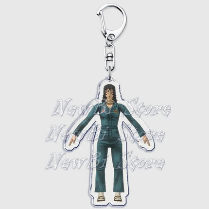 Hot Horror Game Mouthwashing Keychains for Accessories Bag Jimmy Curly Anya Daisuke Sallyface Swansea Keyring Jewelry Fans Gifts