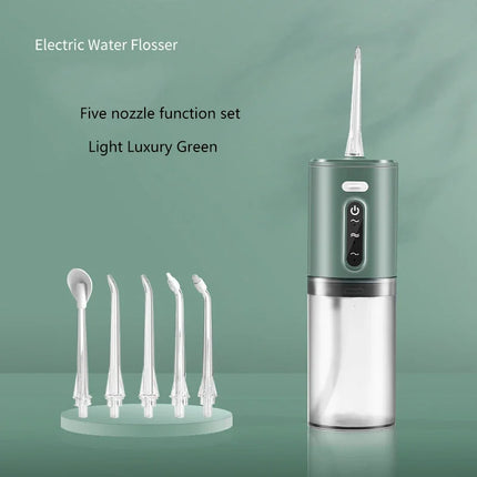 Portable Water Floss USB Rechargeable Oral Irrigator 280ML Electric Tooth Cleaning Device 3 Modes Waterproof Irrigator