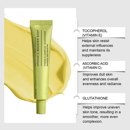 Vitamin C Booster Shot Face Cream With Glutathione And Niacinamide For Dark Spot Care,Improves Fine Lines,Korean Glass Skin Care