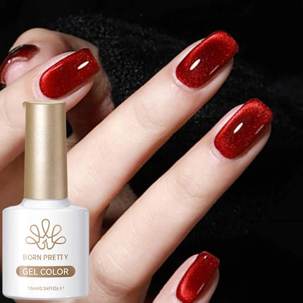 BORN PRETTY 10ml Silver Water Light Cat Magnetic Gel Nail Polish Nail Supplies Vernis Semi Permanent Gel for Fall Winter Nails