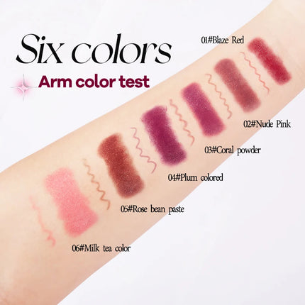 O'CHEAL Double-Headed Matte Lipstick Lip Liner 2 IN 1 24 Hours Long Lasting Sexy Red Lip Lipstick Lipliner Pencil Makeup