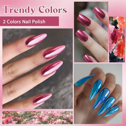 2Pcs 8ml Red Water-Based Peel Off Nail Polish Set Air Dry Easy to Apply Long Lasting Nail Art Manicure Vernis DIY for Home Salon