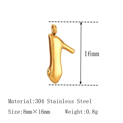 3Pcs Lipstick/Martini Wineglass/Ballet Girl Charm Fashion Stainless Steel Pendant DIY Exquisite Necklace Bracelet Jewelry Making