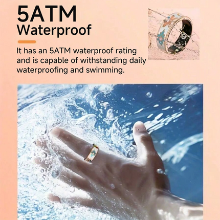 2025 New Color Enamel Craftsmanship Smart Ring For Android&IOS 5 ATM Waterproof Bluetooth Call Health&Sleep Monitoring Man Gifts