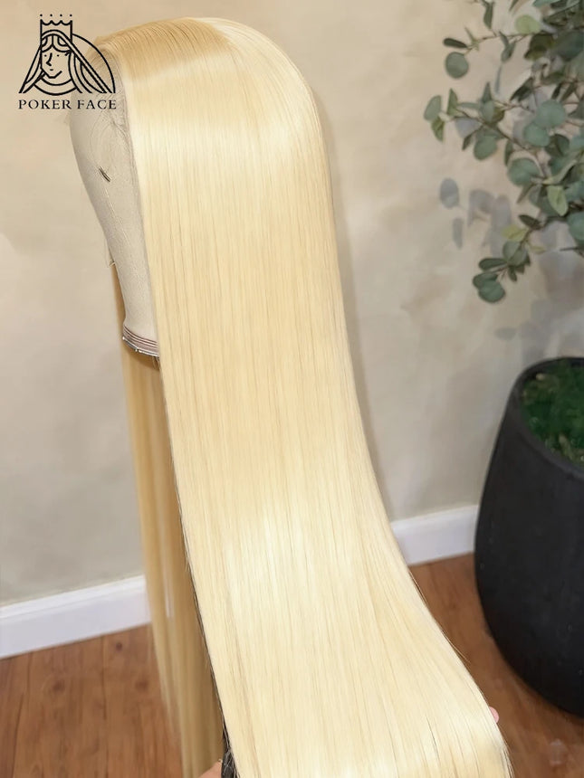 40 inch 613 Honey Blonde Color Straight 13x4 Lace Front Human Hair Wigs For Women Brazilian 13x6 HD Transparent Lace Frontal Wig