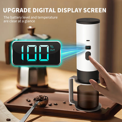 Portable Coffee Machine Wireless 3-in-1 for Ground/Nespresso/DolceGusto Capsule 15Bar 7800mAh Digital Display