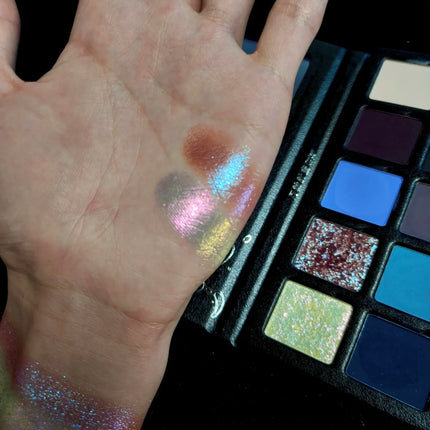 DRAMO 10 Colors Eye Shadow Palette Matte Glitter Eyeshadow Pigments Waterproof Earth Color Shimmer chameleon Cosmetics