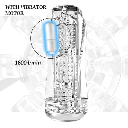 Flesh Vibrating Light Massager Vagina Real Pussy Sex Masturbation Adult Toys Male Masturbator Cup For Men Silicone Product