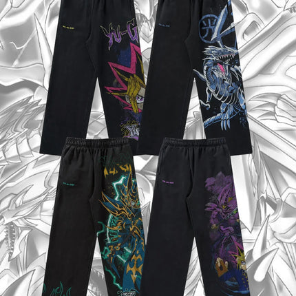 Hip Hop Yu-Gi-Oh Y2k Pants Baggy Sweatpants Men Elastic Waist American Streetwear Vintage Joggings Casual Pants Men Clothing