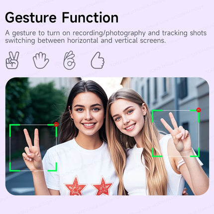 C22 AI Face Tracking Handheld Gimbal Stabiliser 360° Rotation Shoot Selfie Stick Tripod for Mobile Phone, 1/4'' Screw for Camera