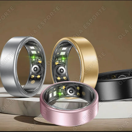 R10 Smart Ring with Charging Case for Men Women, Health and Sleep Monitor, 5ATM Waterproof, Multi-sport Modes Smartring 2026 New