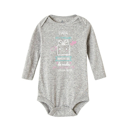 Dad I'm Your Gift Baby Bodysuit Spain Father's Day Boys Girls Infant Romper Long Sleeve Warm Jumpsuit Fathers Day Best Present