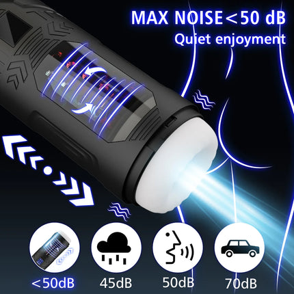 Telescopic Rotation Masturbator Cup - Penis Pump for Men | Blowjob Vagina Adult Sex Toy | Piston Automatic Thrusting Male Masturbator