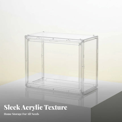 Acrylic Display Box High Distinctness Clear Acrylic Display Box Transparent Storage Container Particles Proof for Collectors
