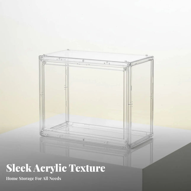 Acrylic Display Box High Distinctness Clear Acrylic Display Box Transparent Storage Container Particles Proof for Collectors