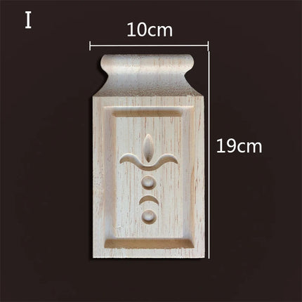 Applique for Furniture In Wood Figurines Moulding Decal Carved Wedding Decoration Maison Accessories Stair Decoration Wood Onlay
