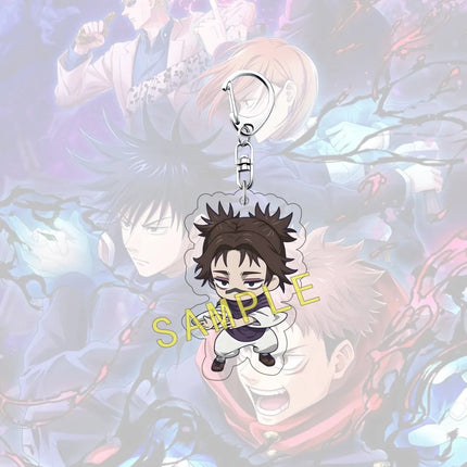 Anime JUJUTSU KAISEN 6cm Acrylic Cute Character Yuji Itadori Backpack Pendant Car Key Decoration Fan Gift Keychain