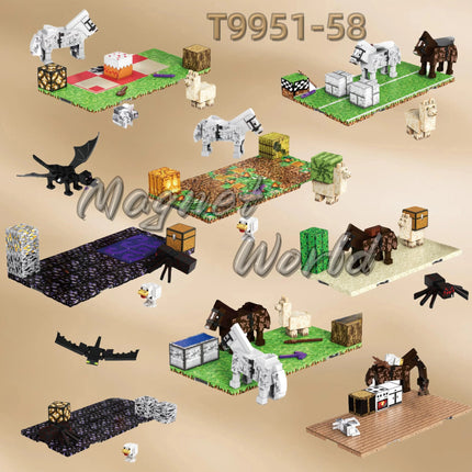 Building Blocks Zoo Magnetic World Series Educational Puzzle Toys for Boys & Girls Children's Playset gift