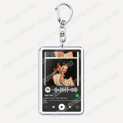 Hot TV Off Campus The Mixtape Keychains Into You U+Ur Hand Music Songs Keyings Jewelry Elle Kennedy Garrett Graham Fans Gifts