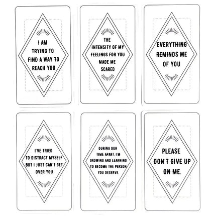 Twin Flame Messages Oracle Cards 10.3*6cm Soulmate Deck for Psychic Love & Relationship Readings 54 Pcs Cards